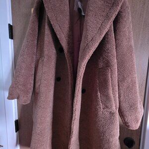 XL Madewell Teddy Bear Coat - brown NWT